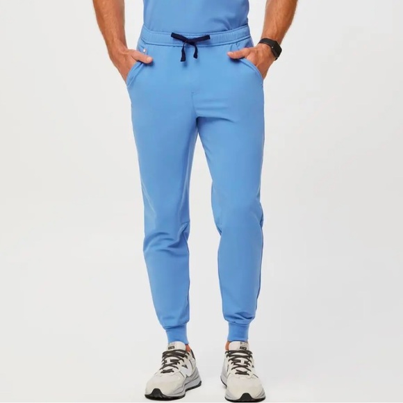 Figs Other - FIGS Men’s Tansen Ceil Blue Jogger Scrub Pants Medium